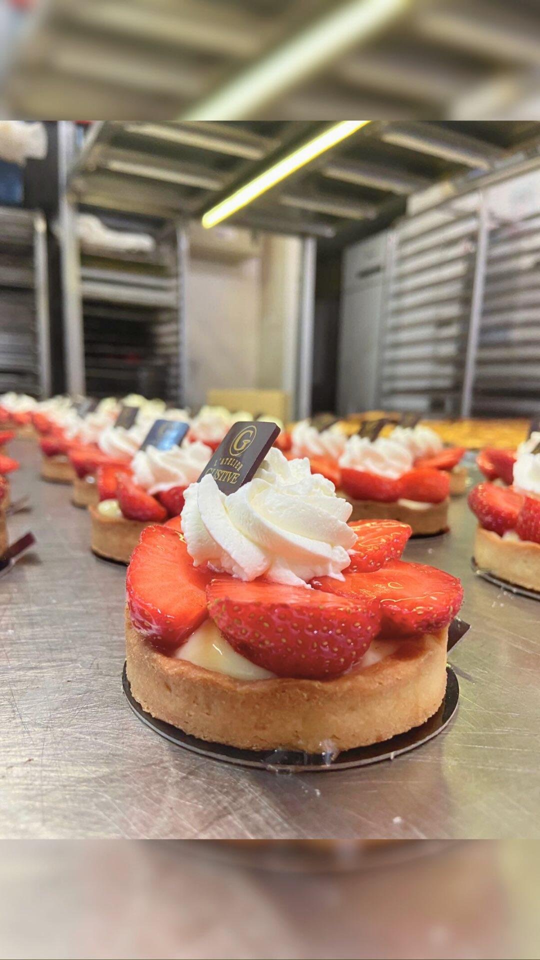 Tarte aux fraises artisanale